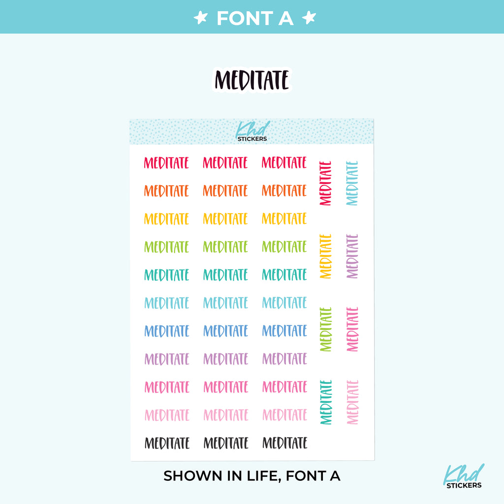 Mediate Planner Stickers Small