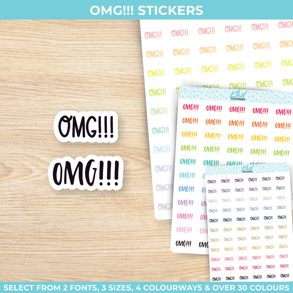 OMG Planner Stickers Small