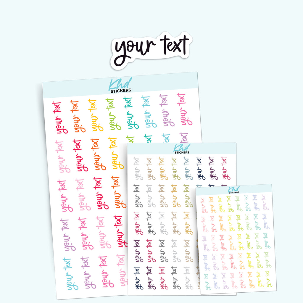 Custom Planner Stickers | KHDStickers