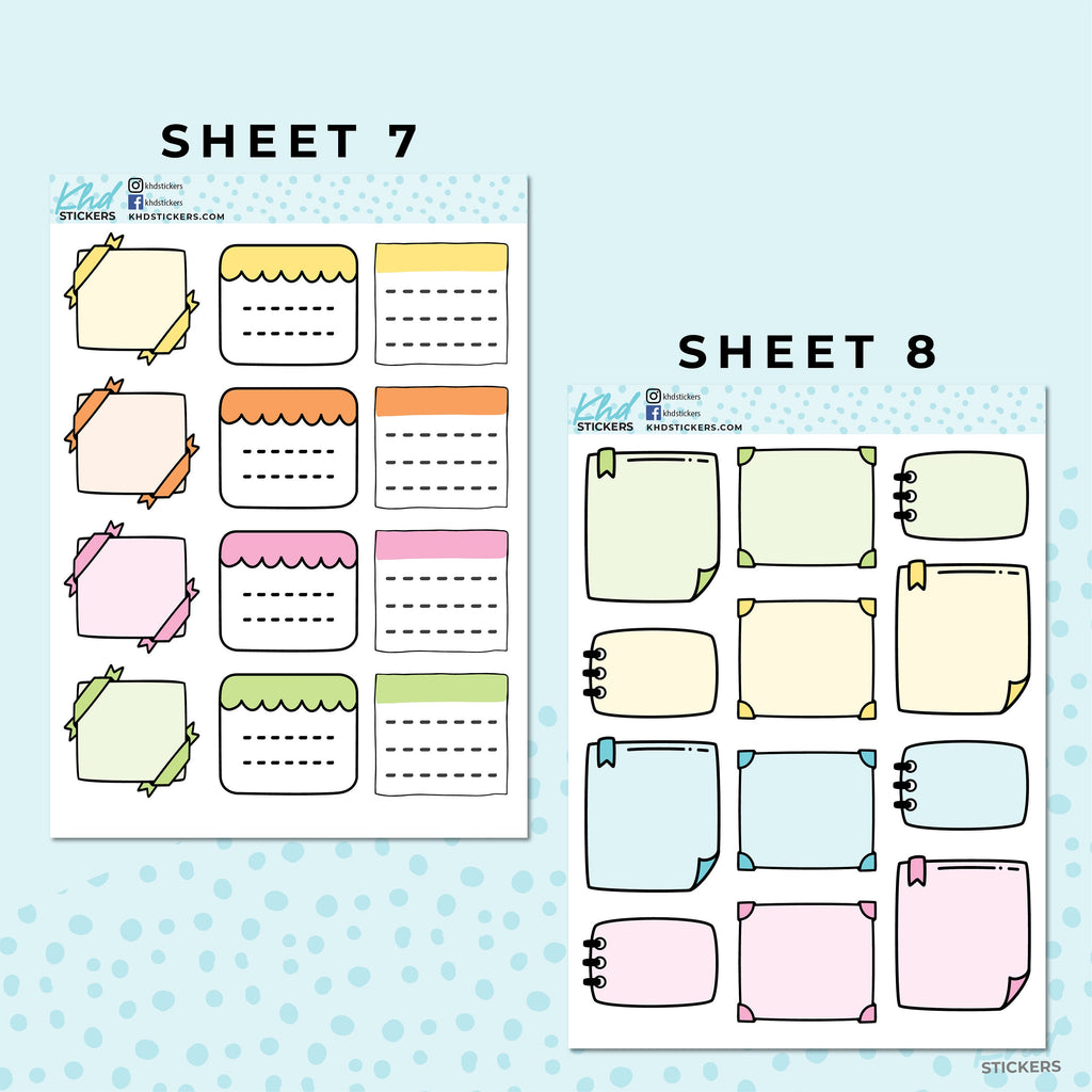 Monthly Functional Planner Sticker Kit - Pretty In Pastel - Planner Stickers - Kit 4805