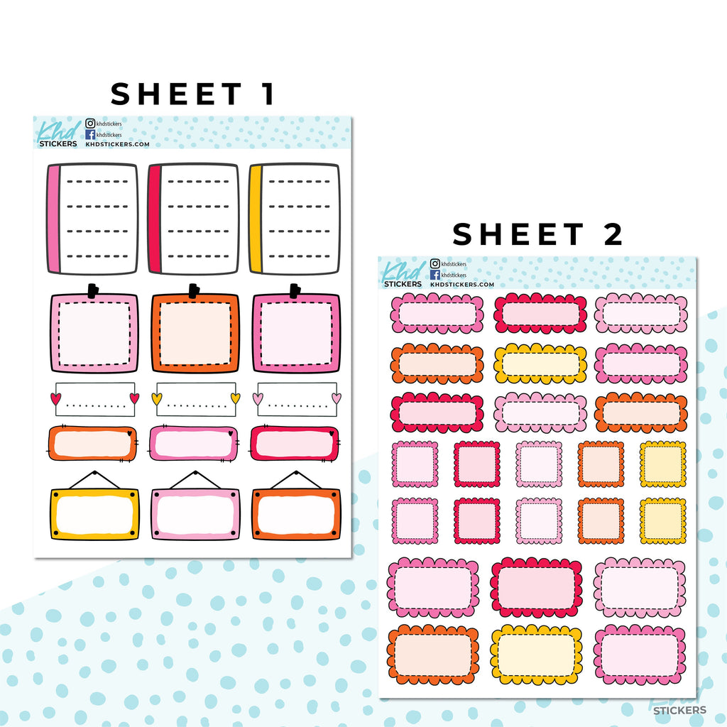 16 Sheets - Monthly Functional Planner Sticker Kit - Summer - Planner Stickers - Kit 4810