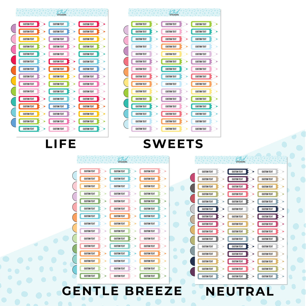 Design Your Own Pencil - Planner Stickers