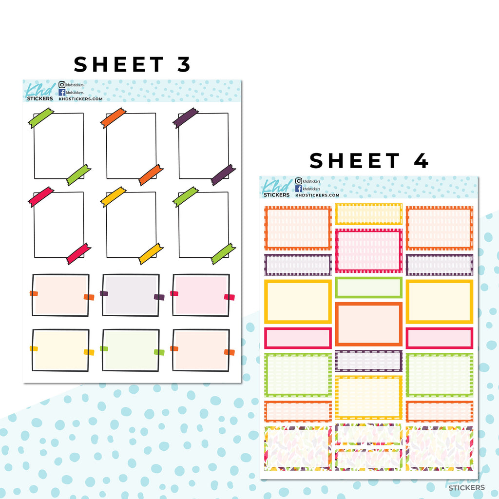 Monthly Functional Planner Sticker Kit - Shades of Autumn - Planner Stickers - Kit 4807