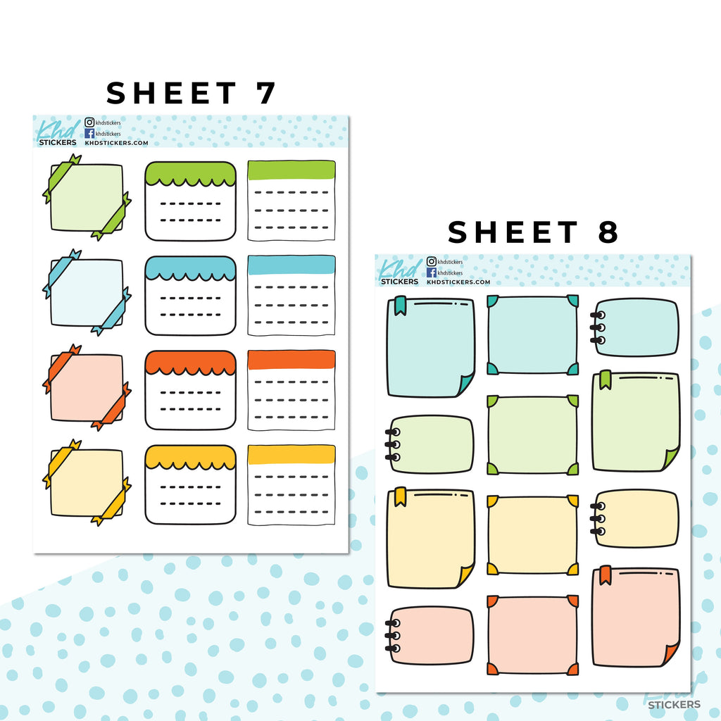 Monthly Functional Planner Sticker Kit - Bright Sherbet