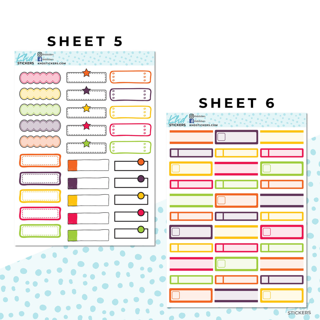 Monthly Functional Planner Sticker Kit - Shades of Autumn - Planner Stickers - Kit 4807