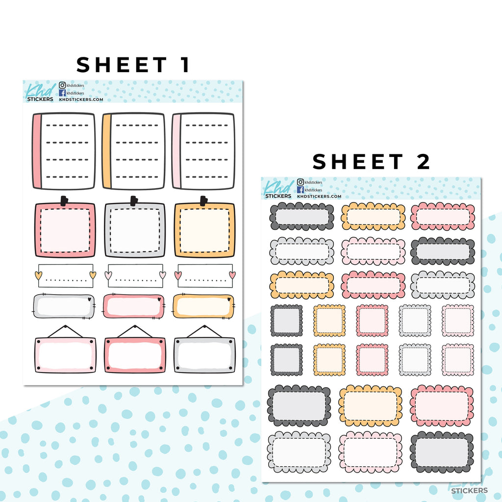 16 Sheets - Monthly Functional Planner Sticker Collection - Soft Winter - Planner Stickers - Kit 4815