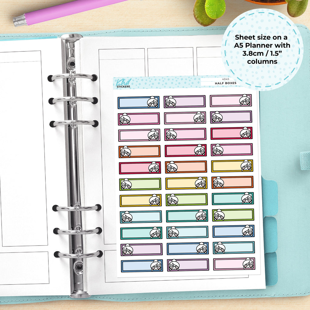 Planner Girl Leona Small Appointment Box Planner Stickers