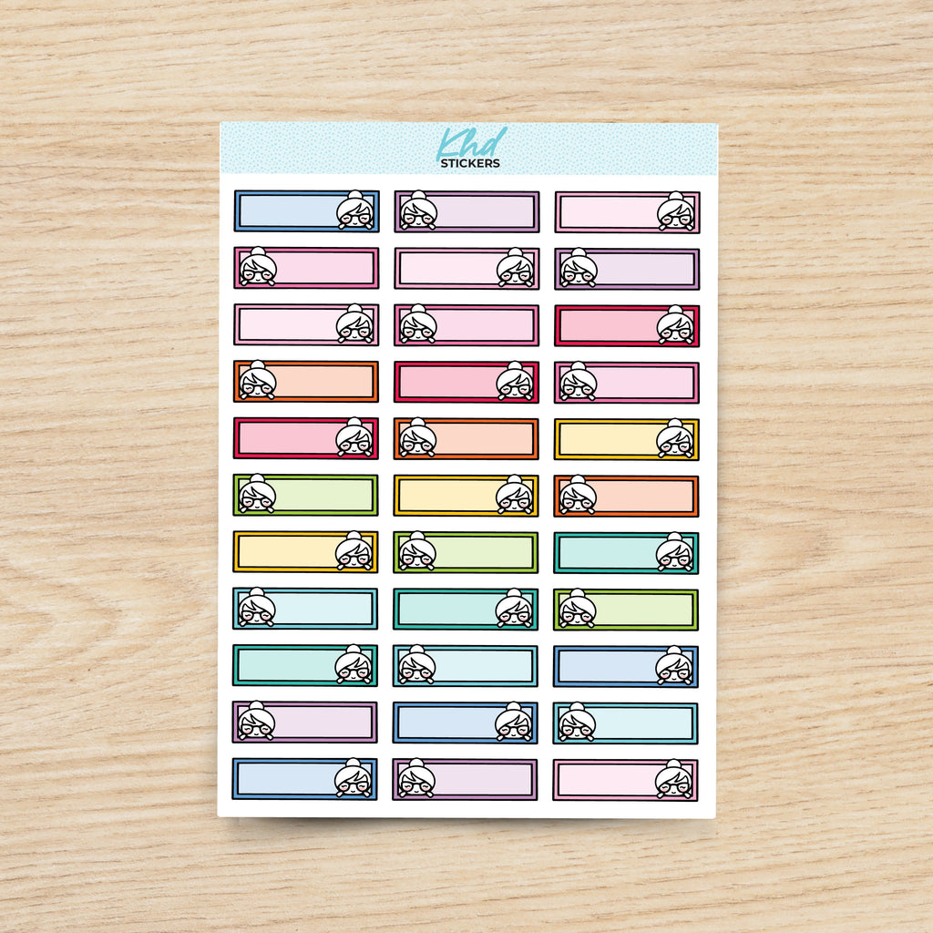 Planner Girl Leona Small Appointment Box Planner Stickers