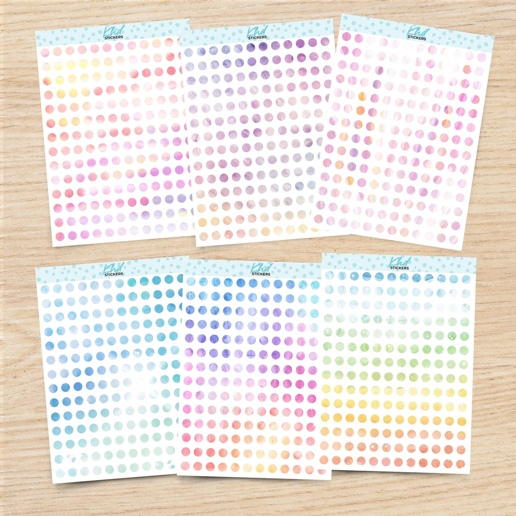 Watercolour Collection - Small Dots, Removable