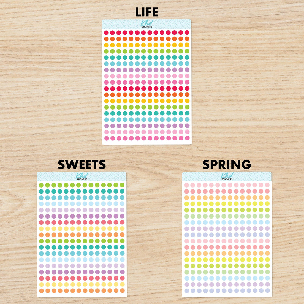 TRANSPARENT Dot Stickers