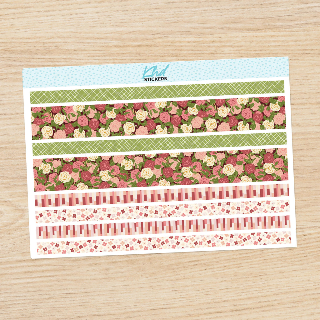 Country Meadow Decorative Washi Strip Stickers