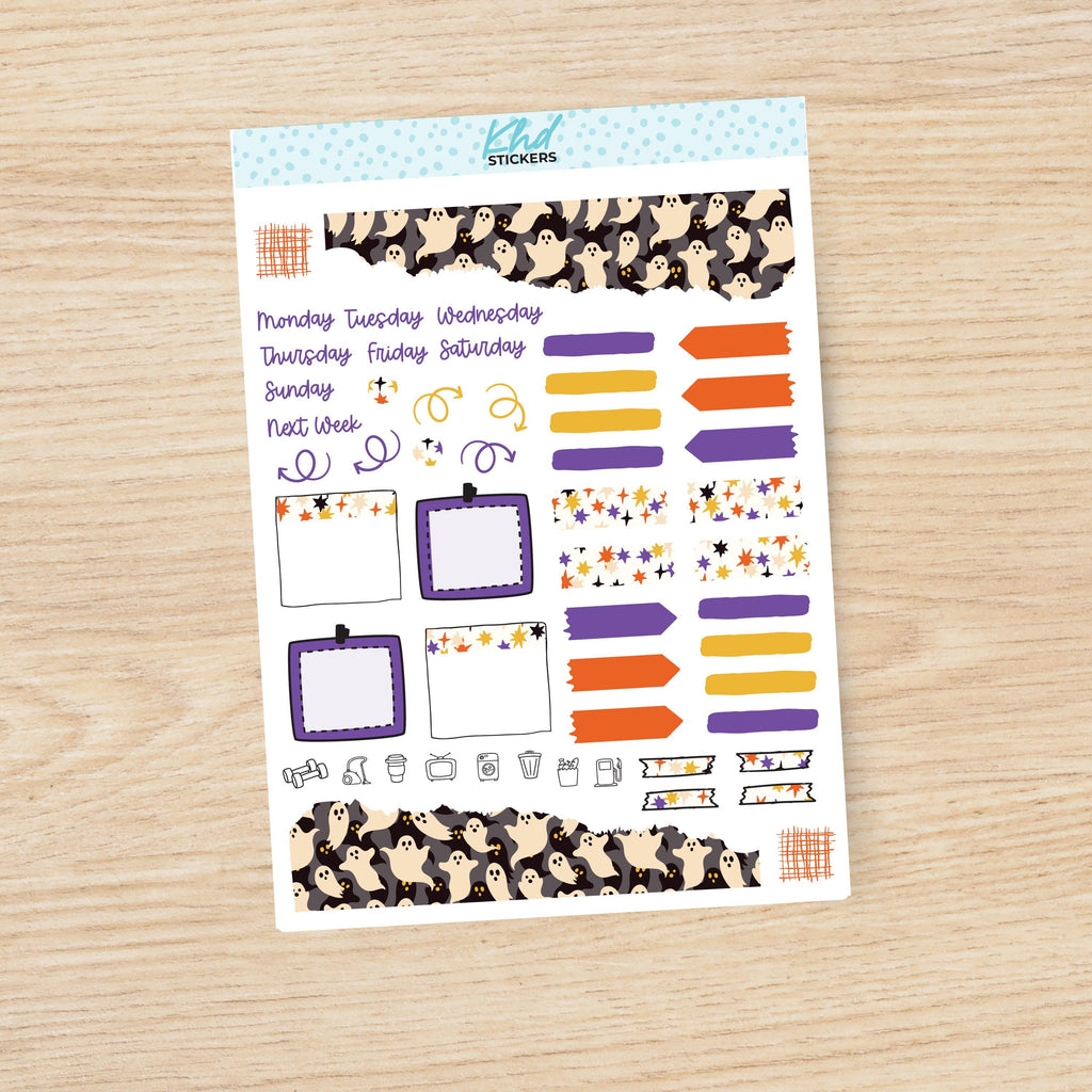 Halloween Journal Weekly Sticker Kit