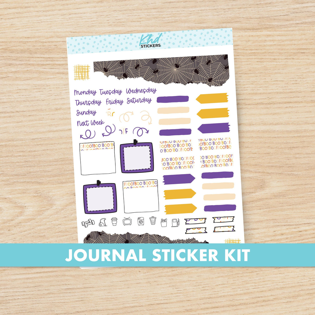 Halloween Journal Weekly Sticker Kit