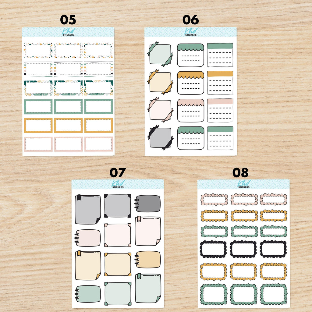 Tropical Planner Sticker Set, Set 47019