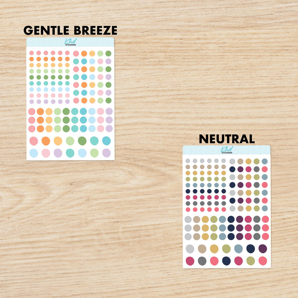 TRANSPARENT Dot Stickers Sampler