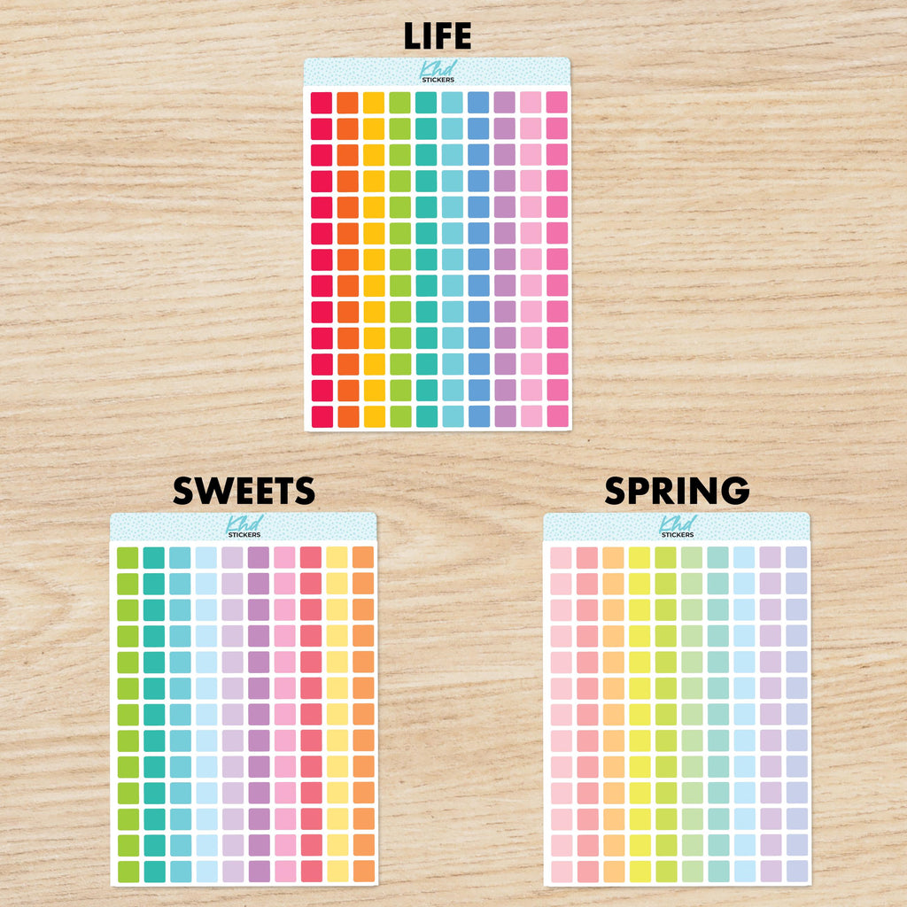 TRANSPARENT Squares Stickers