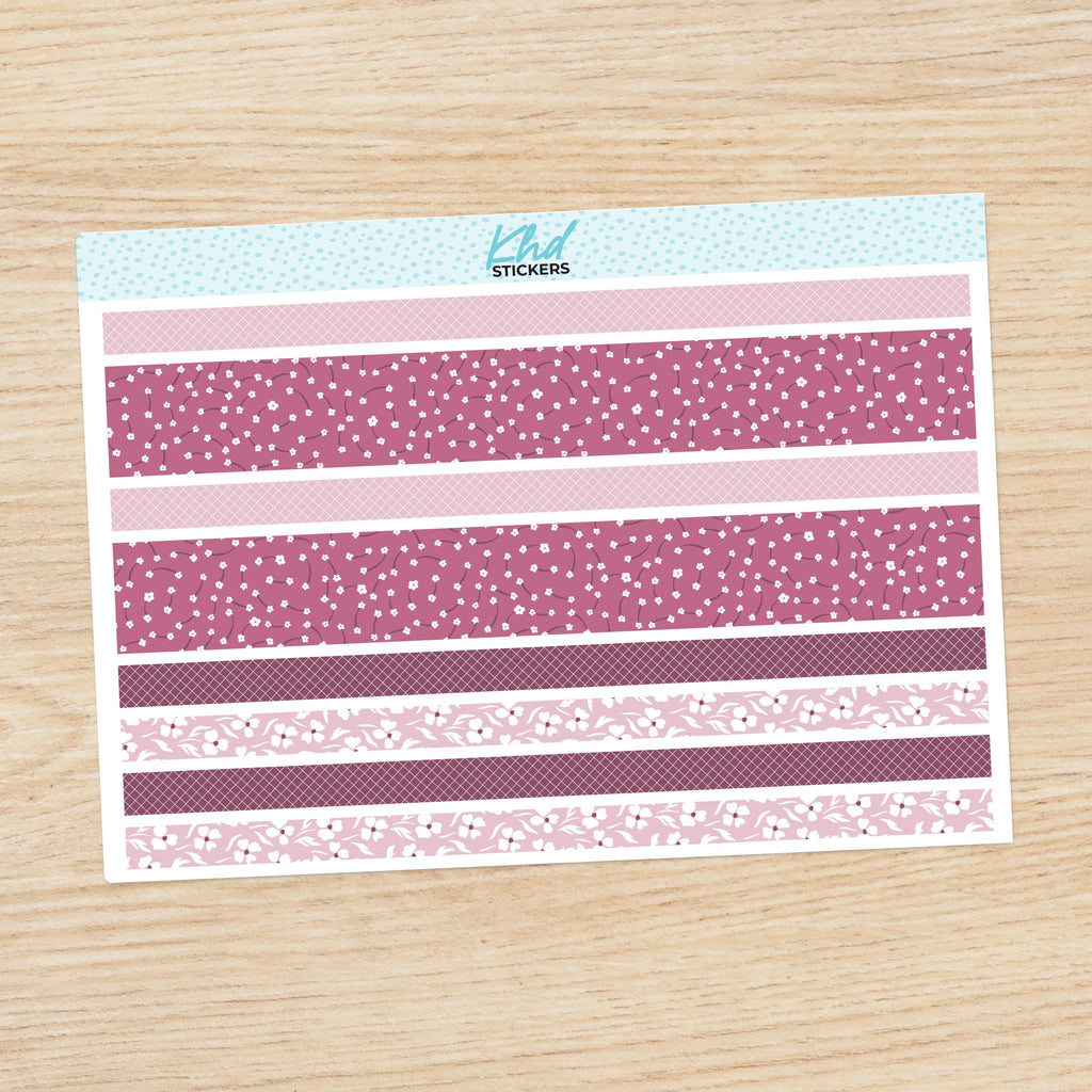 Floral Decorative Washi Strip Stickers