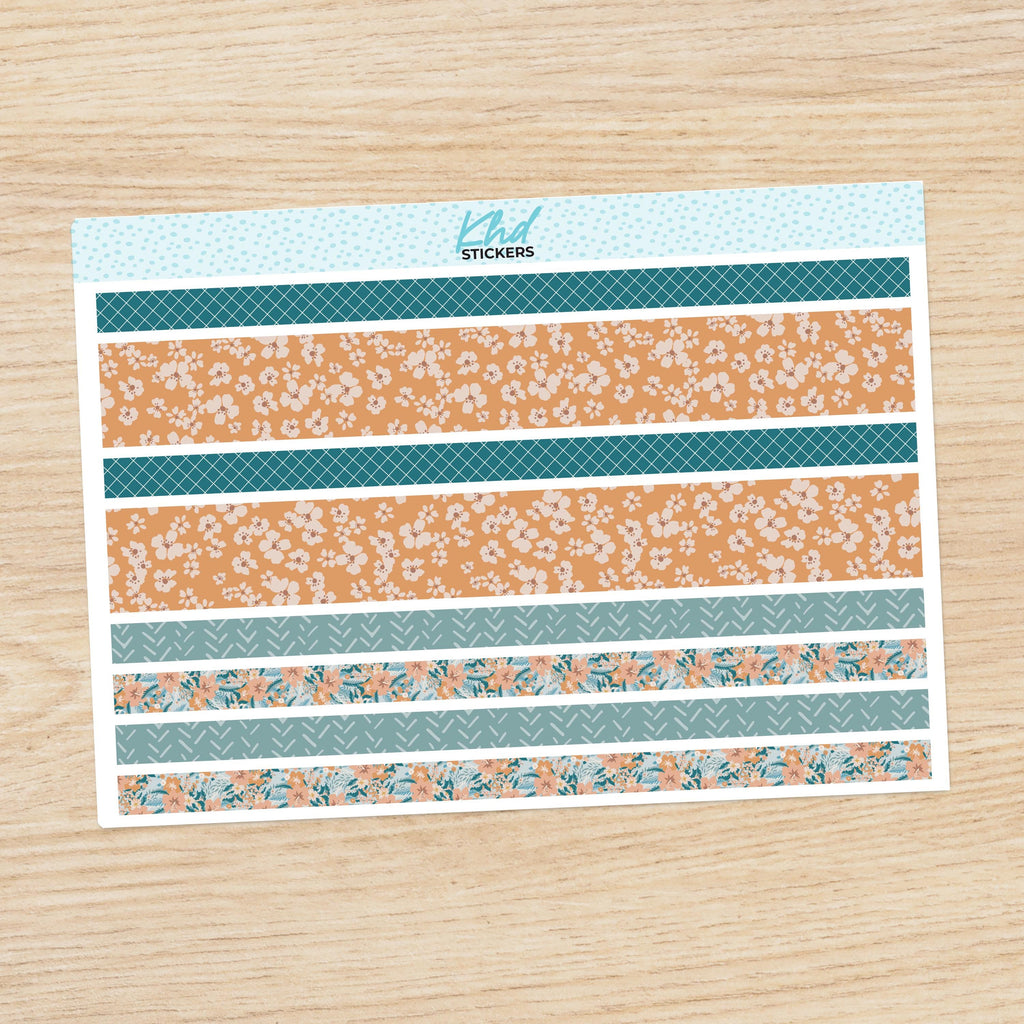 Wild Floral Decorative Washi Strip Stickers