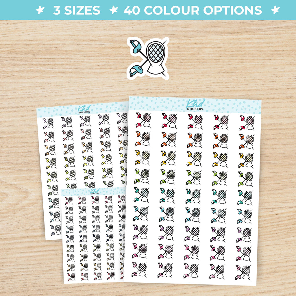 Fencing Planner Stickers Small