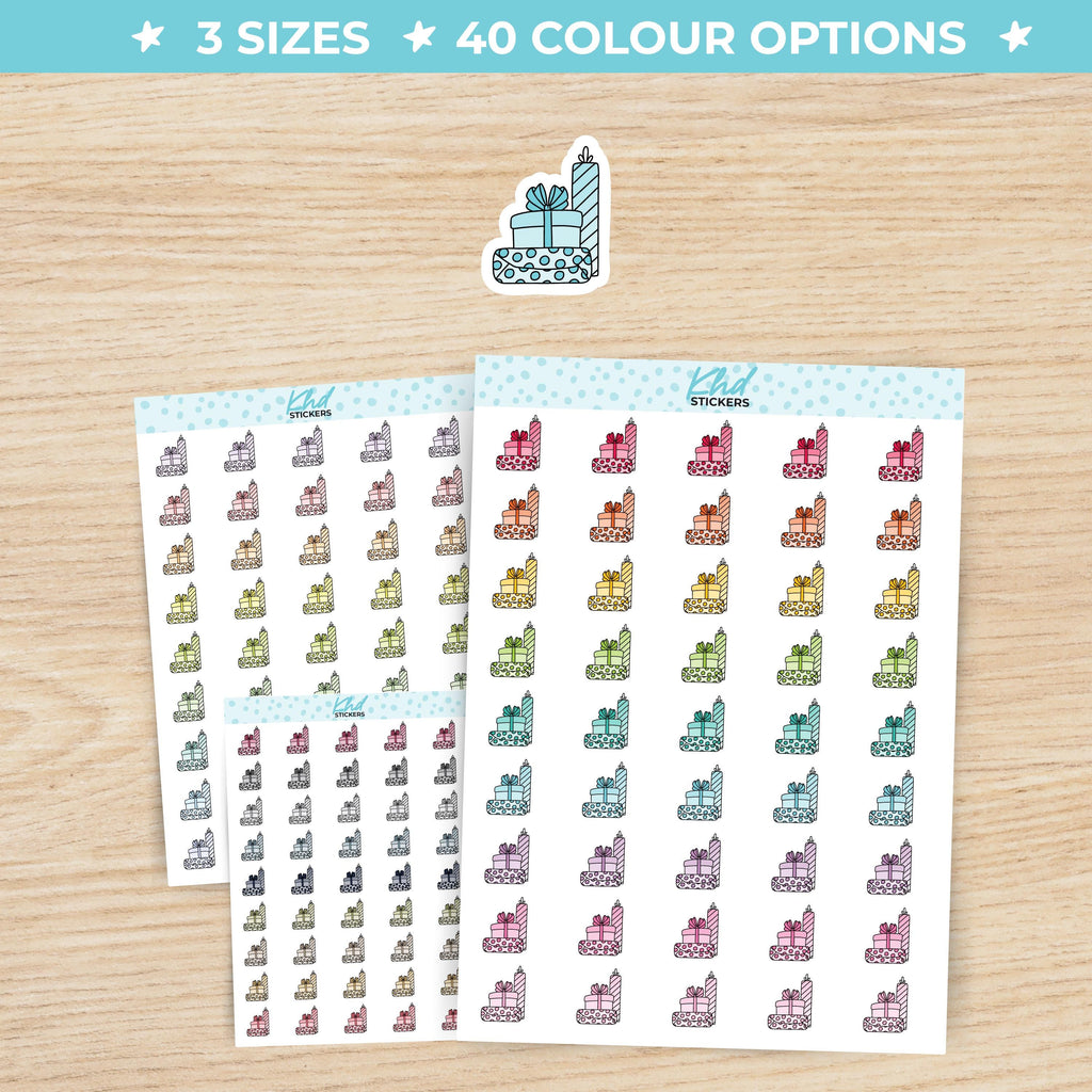 Gift Giving Icon Planner Stickers Small