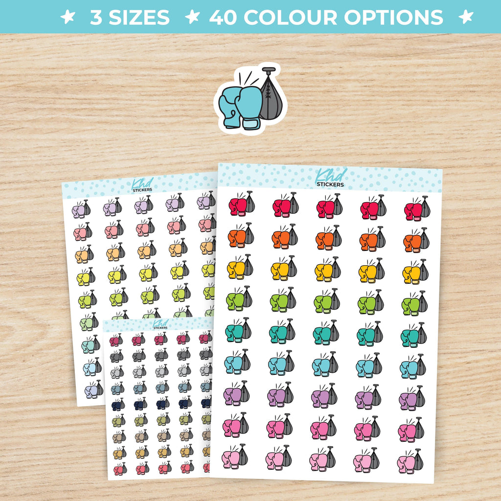 Boxing Planner Stickers