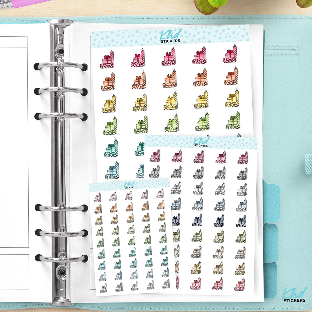 Gift Giving Icon Planner Stickers