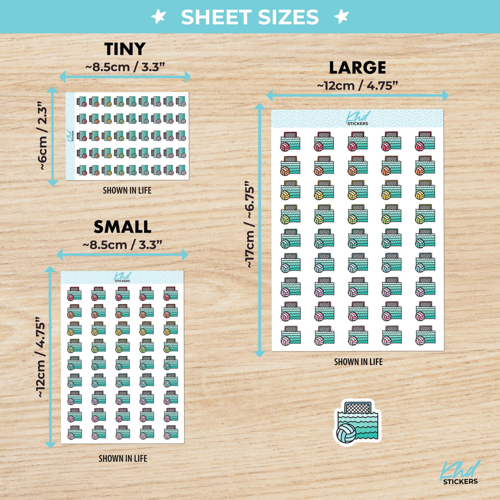 Water Polo Planner Stickers