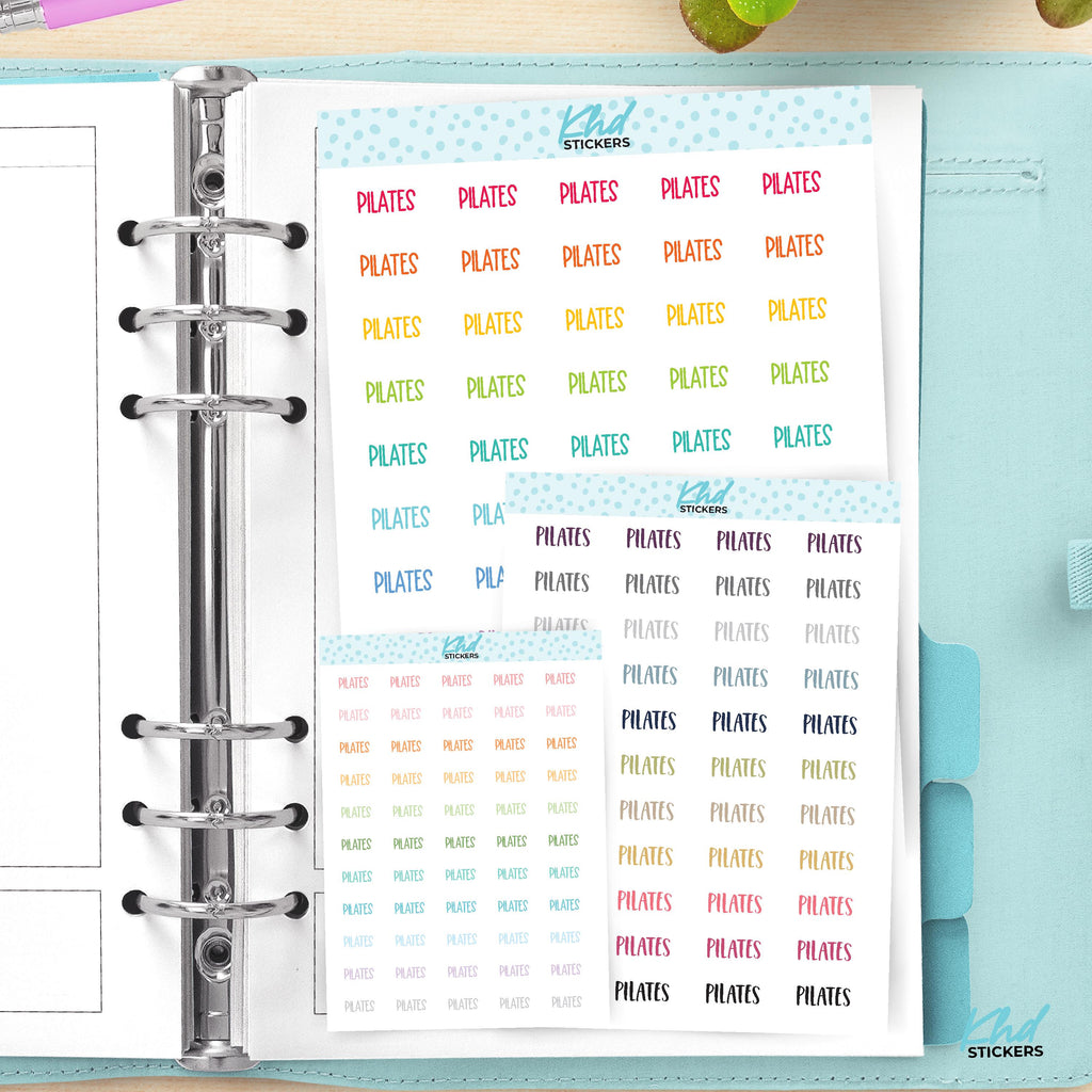 Pilates Planner Stickers