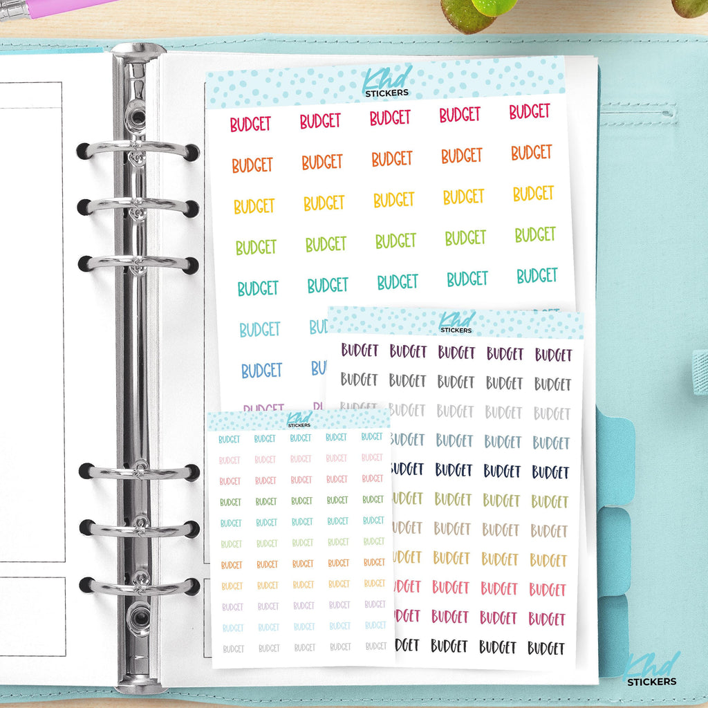 Budget Planner Stickers