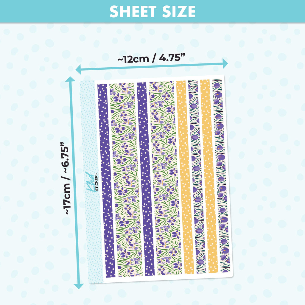 Purple Floral Journal Weekly Sticker Kit