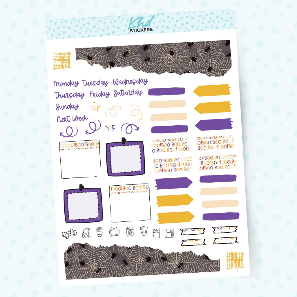 Halloween Journal Weekly Sticker Kit