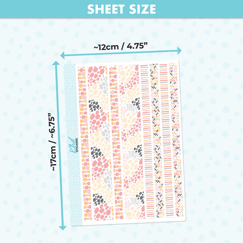 Pretty Spots Lime Weekly Planner Sticker Kit, Set 47027