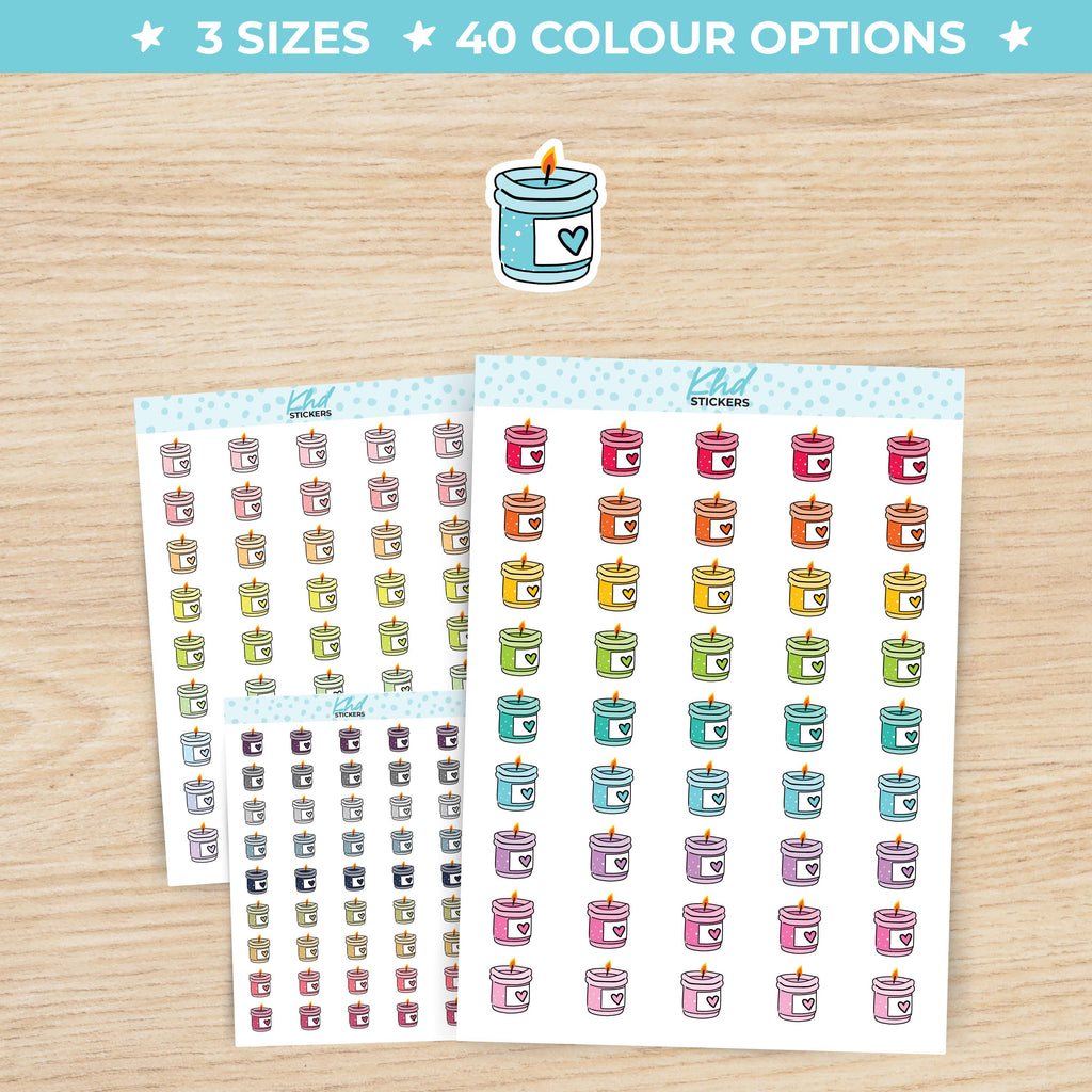 Candle Icon Stickers