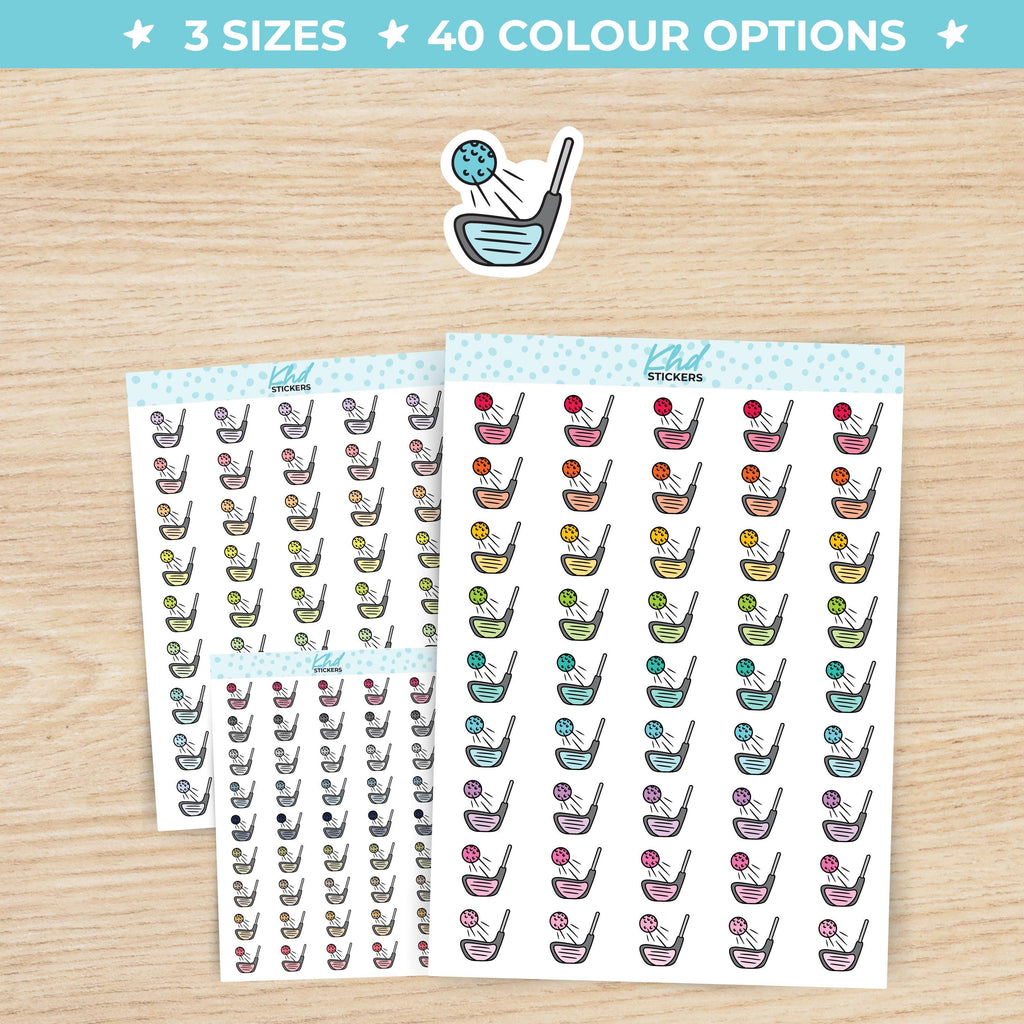 Golf Planner Stickers