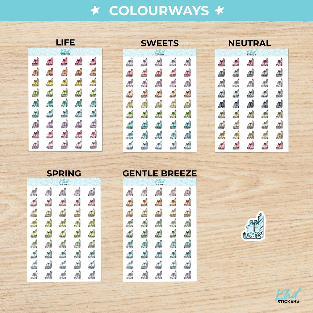 Gift Giving Icon Planner Stickers