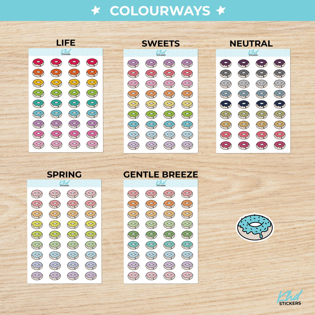 Donut Icon Planner Stickers