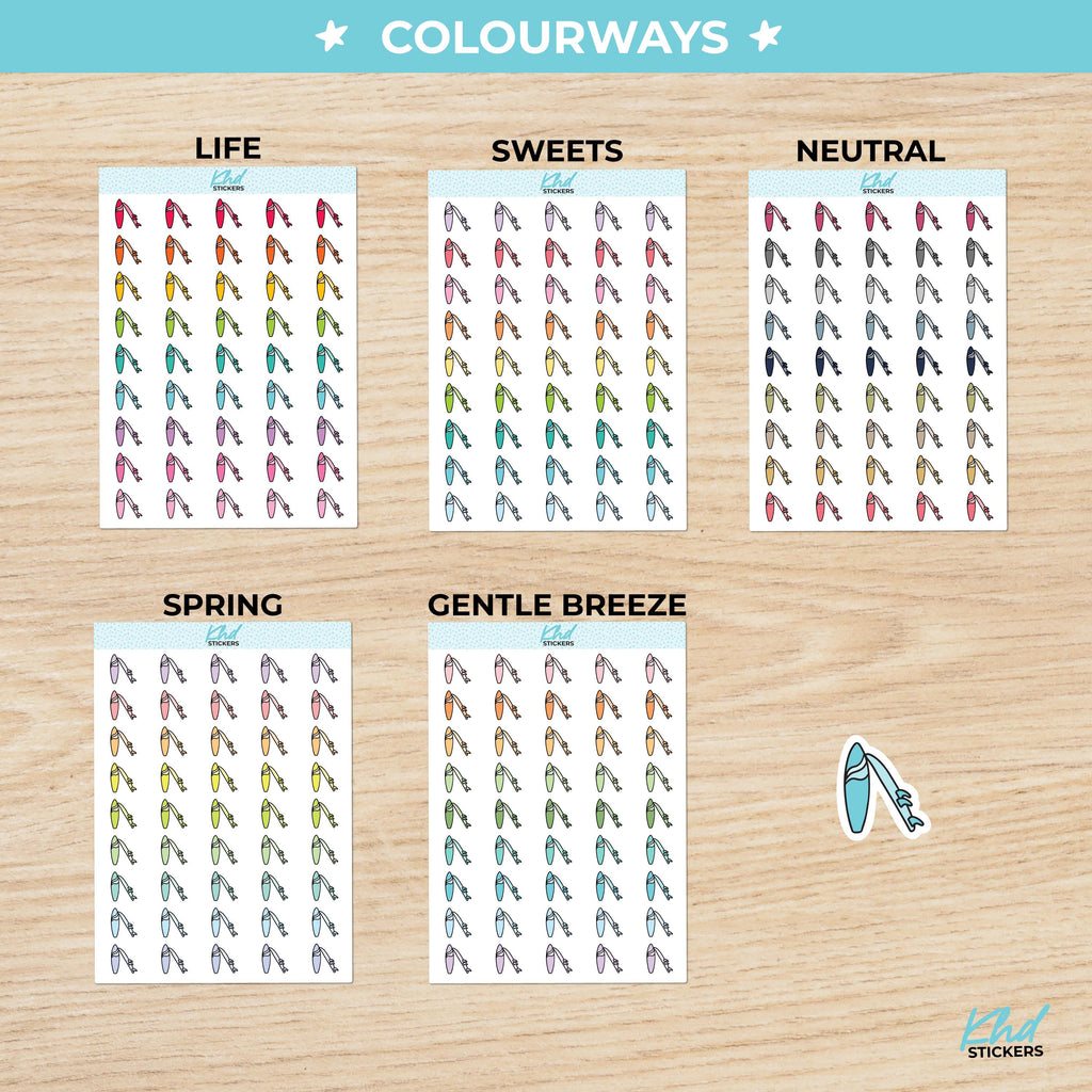 Surfboard Planner Stickers