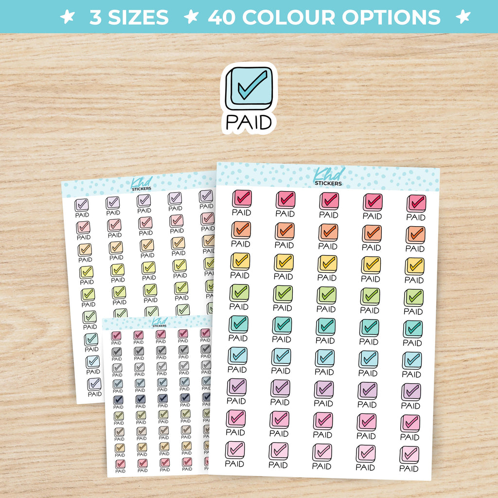 Paid Planner Stickers Small / LIFE