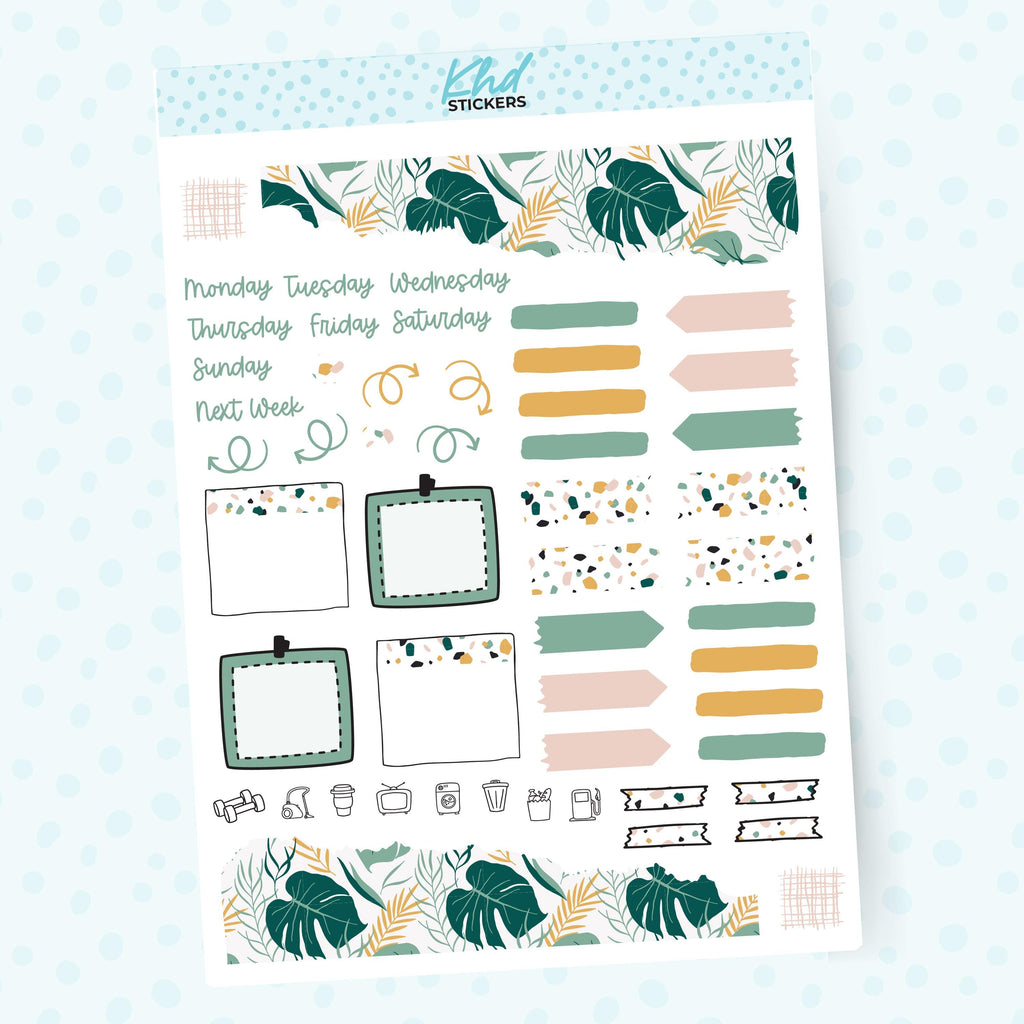 Tropical Journal Weekly Sticker Kit