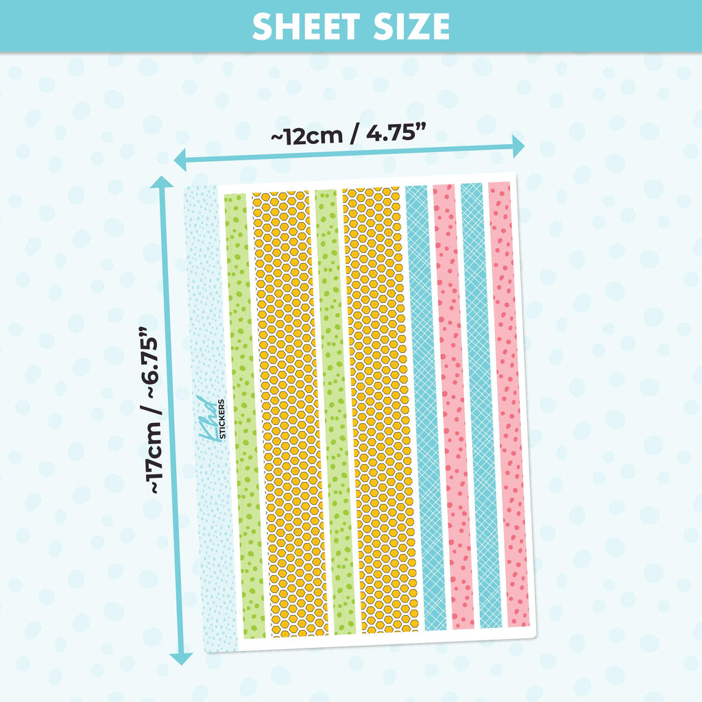 Busy Bee Decorative Washi Strip Stickers