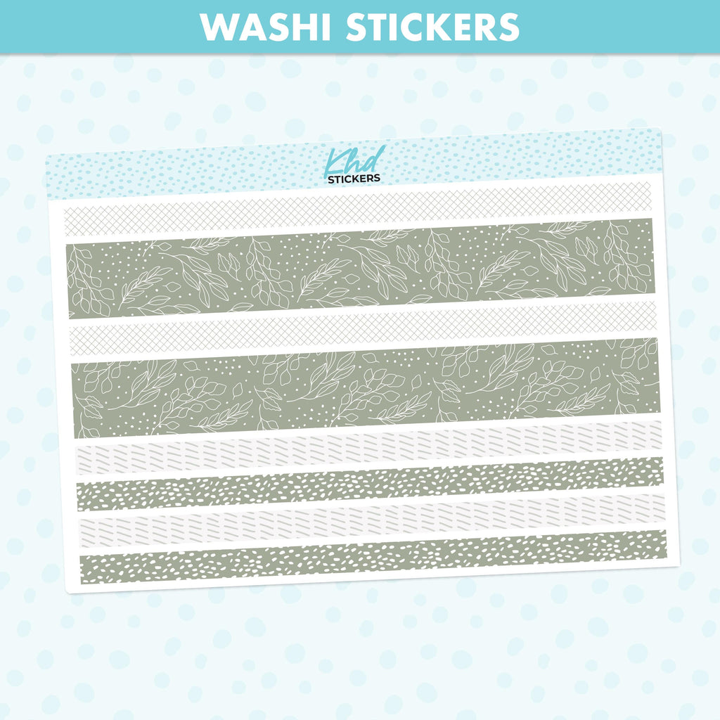 Relaxed Sunday Decorative Washi Strip Stickers