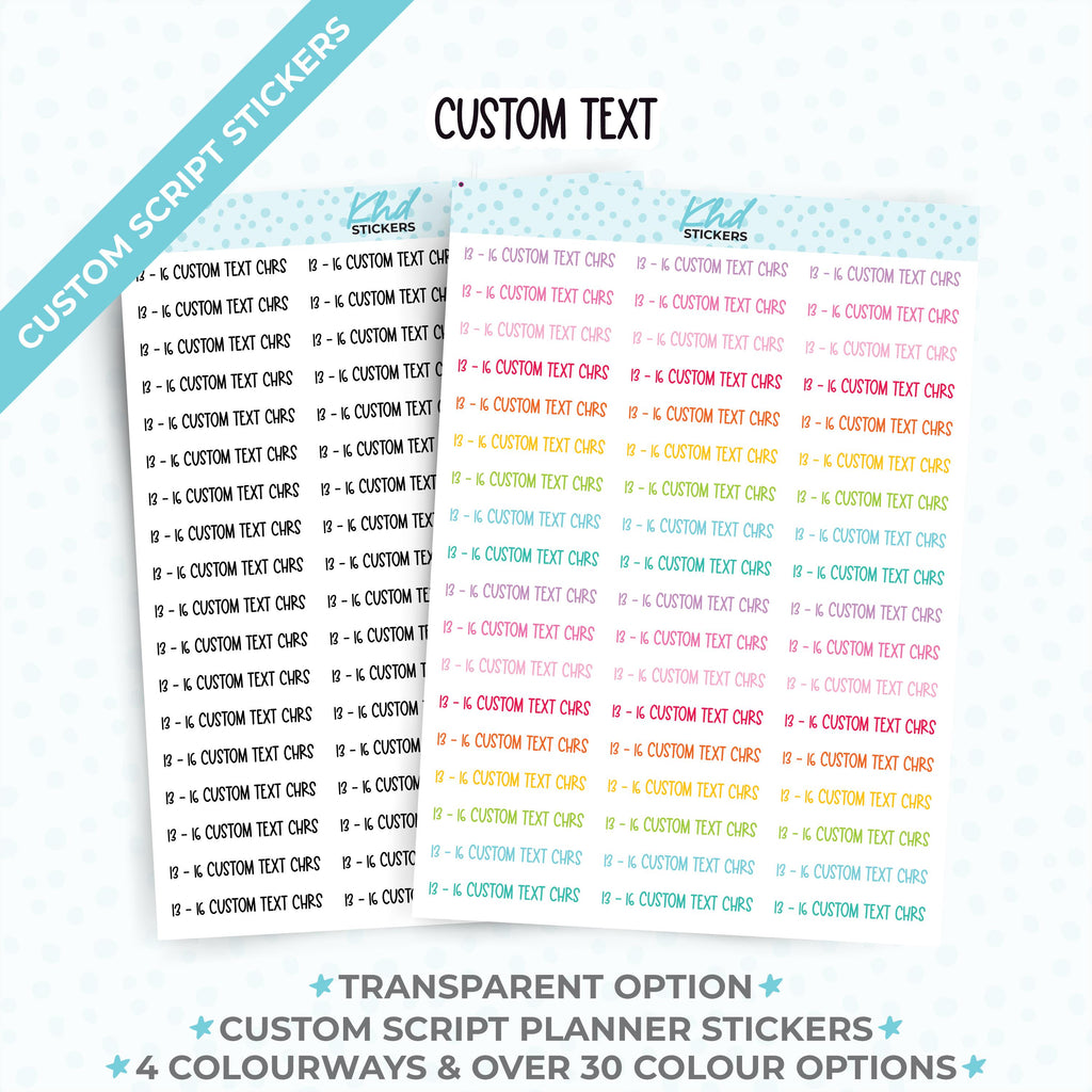 Design Your Own Word Stickers