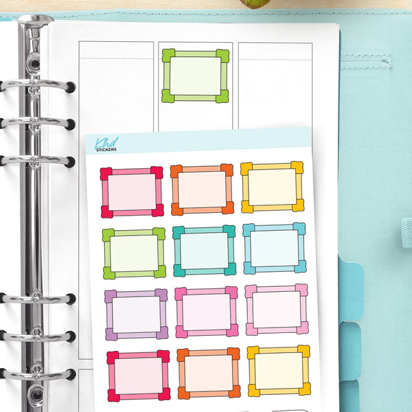 Doodle Frame Planner Stickers — video