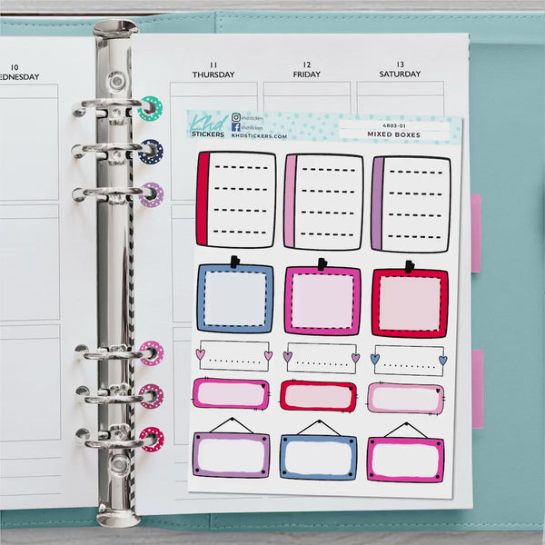 Monthly Functional Planner Sticker Kit - The Brights - Planner Stickers - Kit 4803