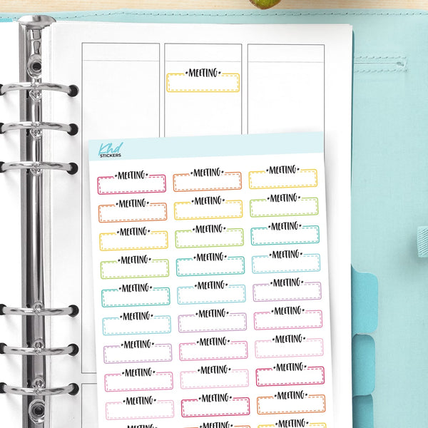 Meeting Appointment Stickers — video