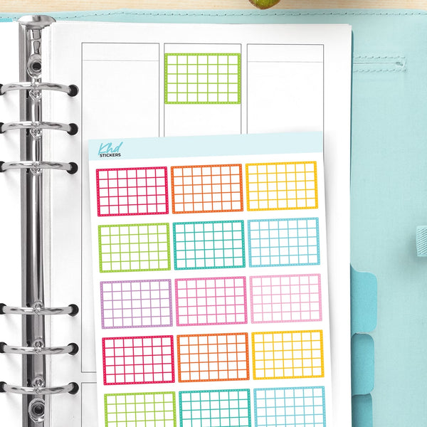 Monthly Grid Planner Stickers — video