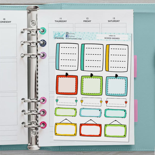 Monthly Functional Planner Sticker Kit - Bright Sherbet - Planner Stickers - Kit 4802