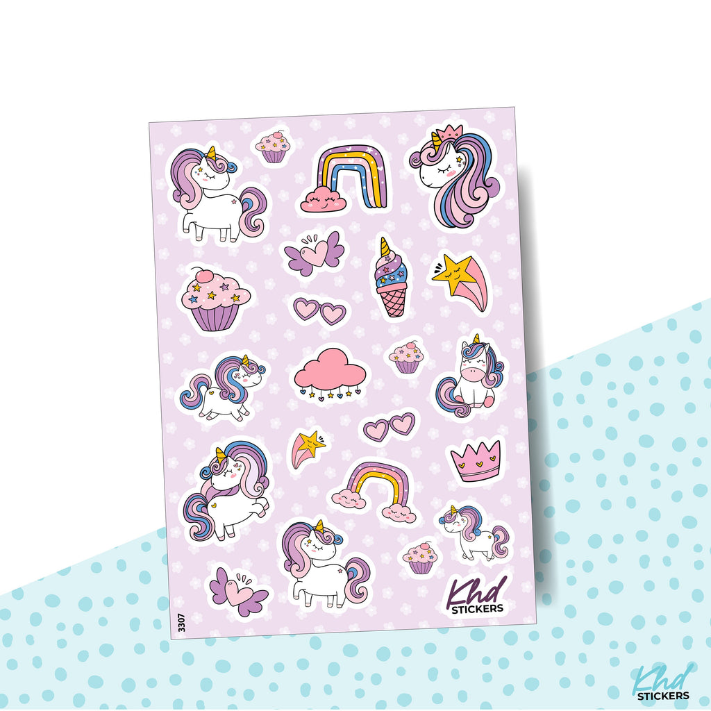 Unicorn Planner Stickers, Planner Stickers, Removable