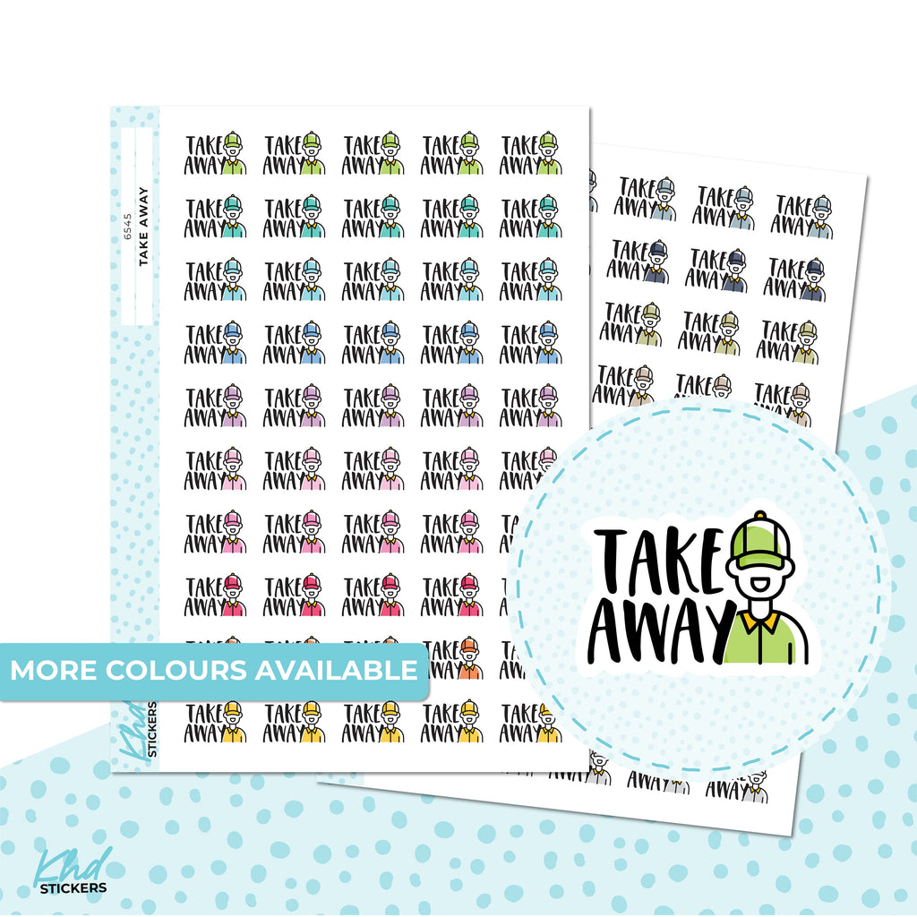 Take Away Stickers, Planner Stickers, Removable