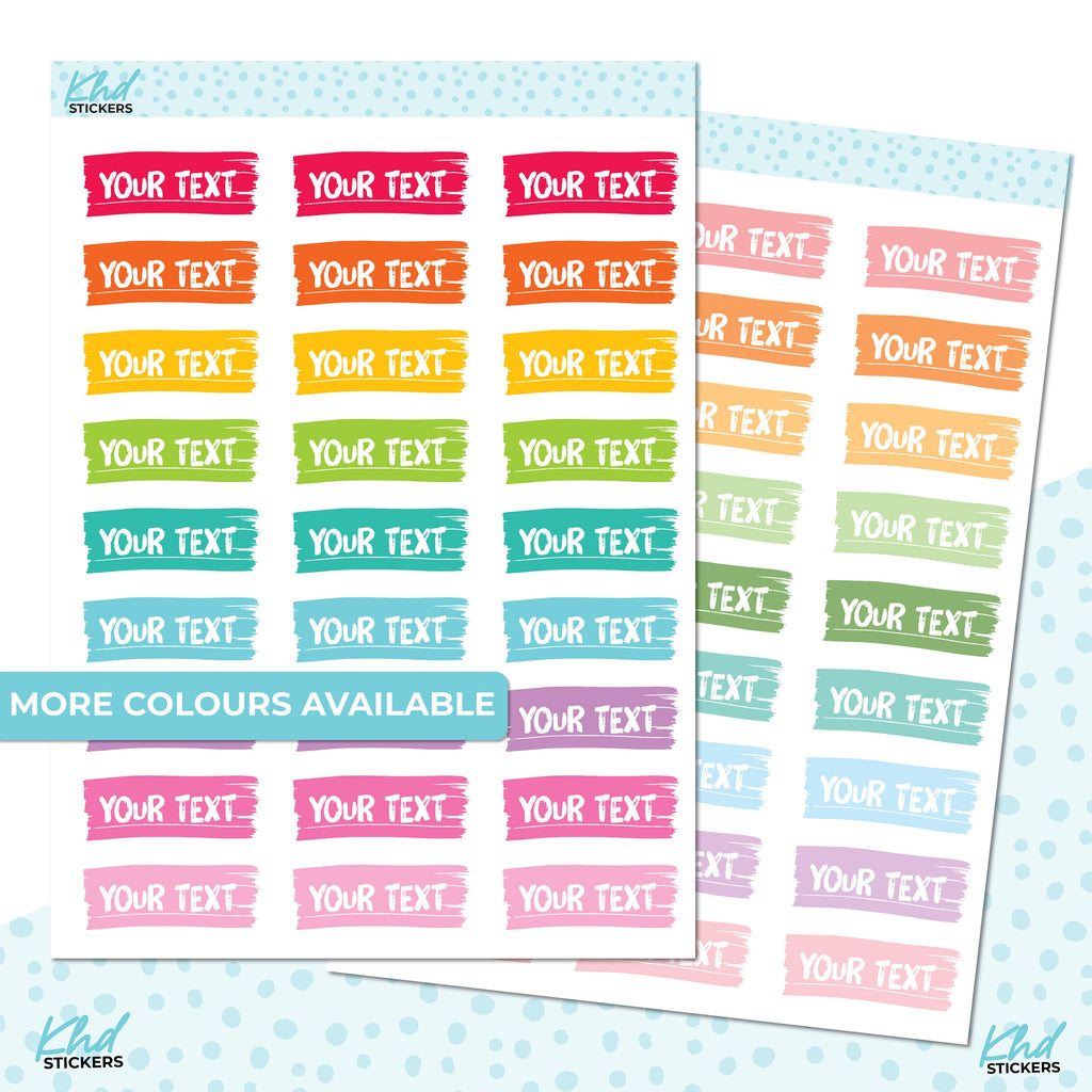 Design Your Own, Whimsical Painted Stickers,  Removable, Personalised Planner Stickers